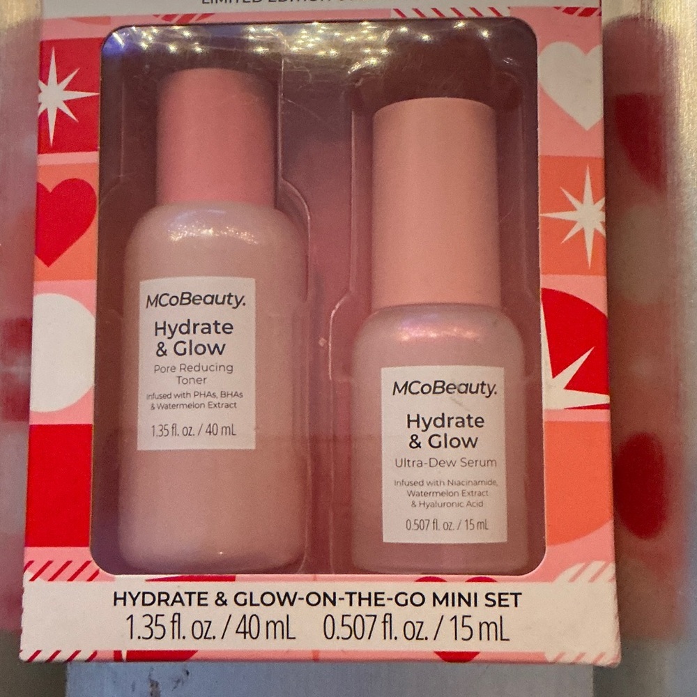 MCoBeauty Hydrate & Glow Mini Set - Pink Packaging